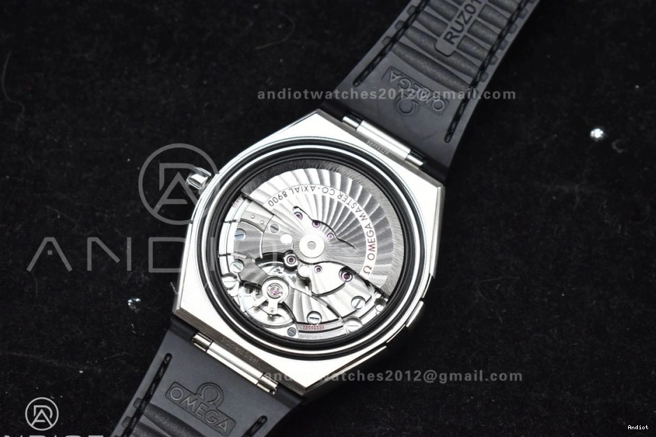 Strap Gray SS Clone A8900 Constellation Best Edition 1:1 VSF Black Gummy on Dial Super 1222